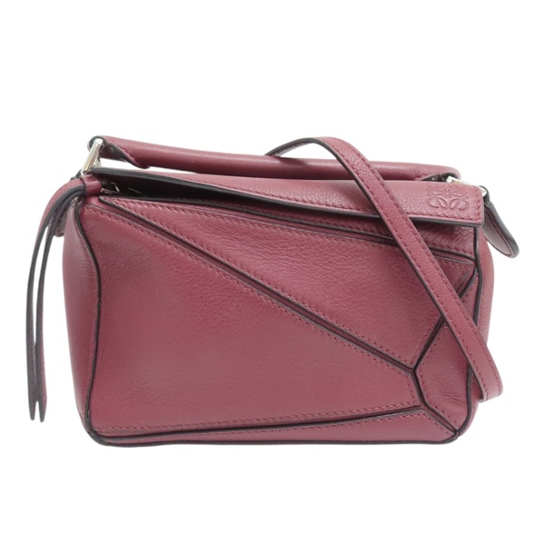 酒紅色 牛皮 Mini Puzzle 兩用包 #051918