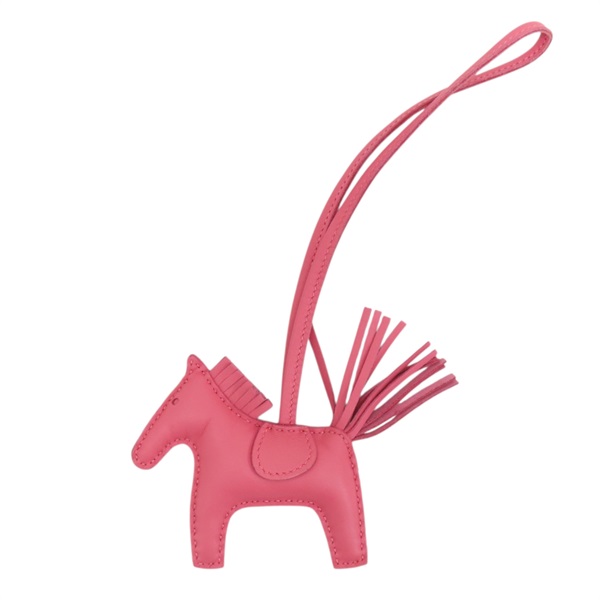 粉紅色 Agneau milo羊皮 Rodeo PM 飛馬吊飾 U刻【HERMES 愛馬仕】