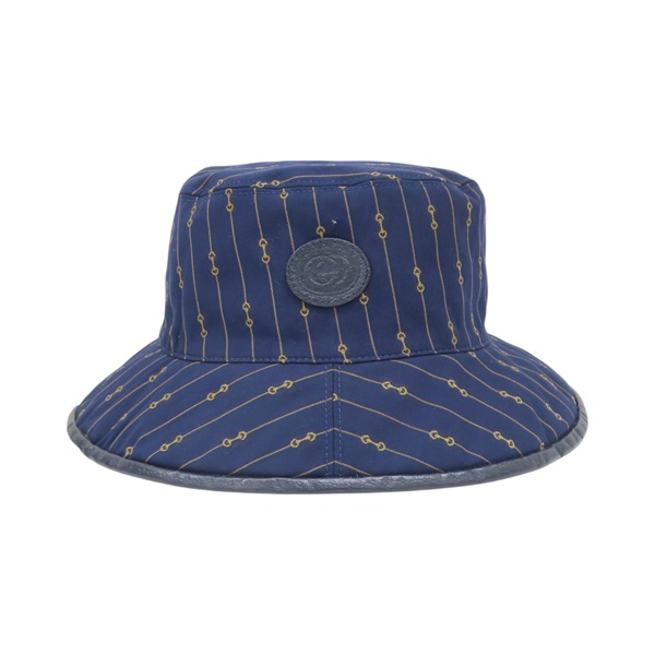 藍色/米色 帆布 漁夫帽 帽子 【GUCCI 古馳】 700851 4HAOU 4068