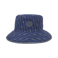 藍色/米色 帆布 漁夫帽 帽子 【GUCCI 古馳】 700851 4HAOU 4068