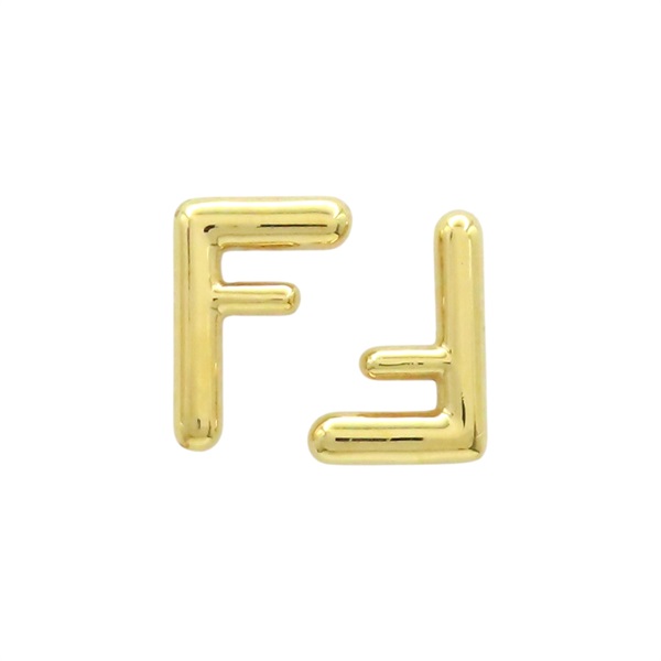 金色 鍍金 FF 耳環【FENDI 芬迪】