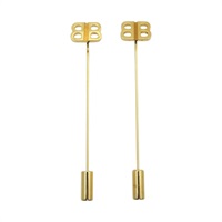 金色鍍金 BB LOGO 耳環【Balenciaga 巴黎世家】