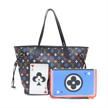 黑彩 原花帆布 Game On Neverfull MM 手提包 M57483