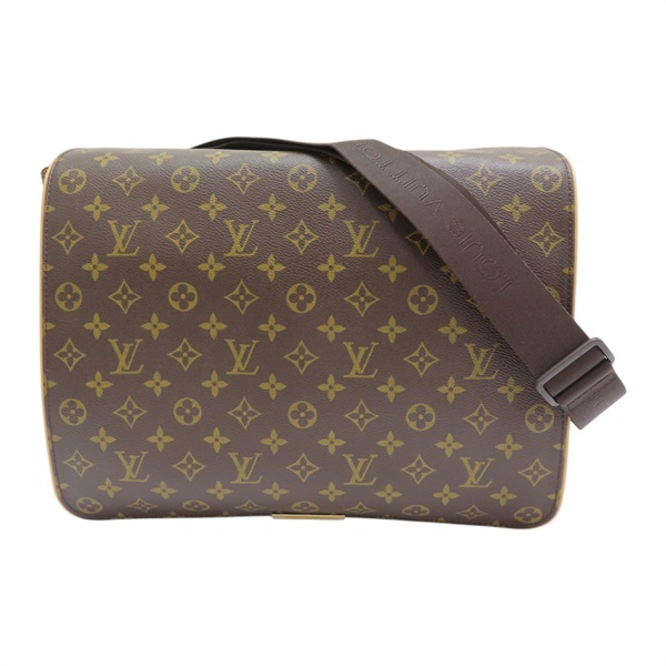 棕色 原花帆布 Abbesses 斜背包 M45257