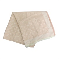 粉色 羊毛 真絲 披肩 圍巾 M72046【LOUIS VUITTON LV 路易威登】 M72046