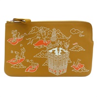 棕色 牛皮 手拿包 Z刻