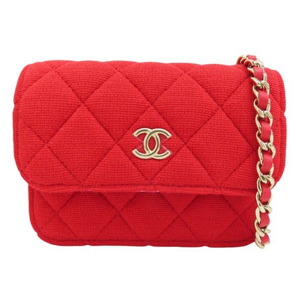 佶紅色 布料 VIP年度禮物 鍊帶 肩背包 金扣