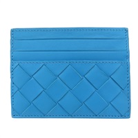 藍色 編織 羊皮 卡夾