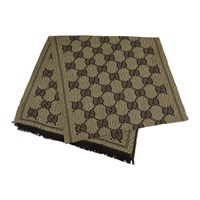 米/棕色 羊毛 圍巾 625898【GUCCI 古馳】 625898