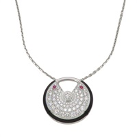18K白金 鑽石 Amulette de Cartier 項鍊【Cartier 卡地亞】