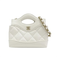 白色牛皮 31 Bag Mini Nano 鍊帶 肩背包 AP3875