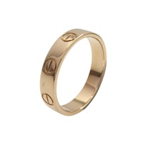 18K玫瑰金 Mini Love 戒指 #47【Cartier 卡地亞】 B4085247