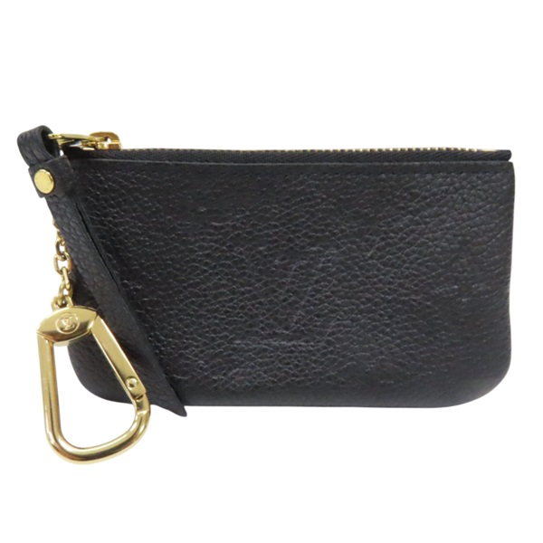 黑色 原花 壓紋 牛皮 Key Pouch 零錢包【LOUIS VUITTON LV 路易威登】 M80879