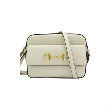 白色 牛皮 Horsebit 1955 肩背包 645454