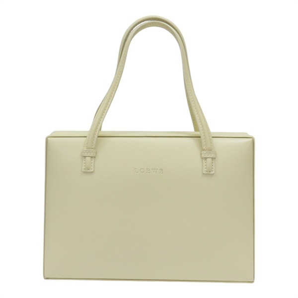 米白色 牛皮 手提包【LOEWE 羅威】