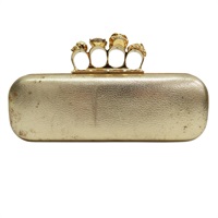 金色 牛皮 指扣包【Alexander McQueen 亞歷山大麥昆】 229232