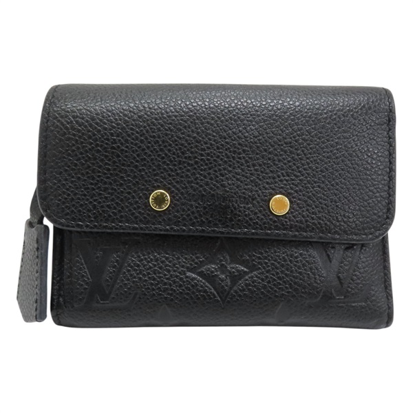 黑色 原花牛皮 壓紋 Pont Neuf 三折短夾 M62184【LOUIS VUITTON LV 路易威登】 M62184