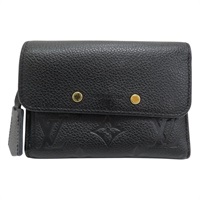 黑色 原花牛皮 壓紋 Pont Neuf 三折短夾 M62184【LOUIS VUITTON LV 路易威登】 M62184