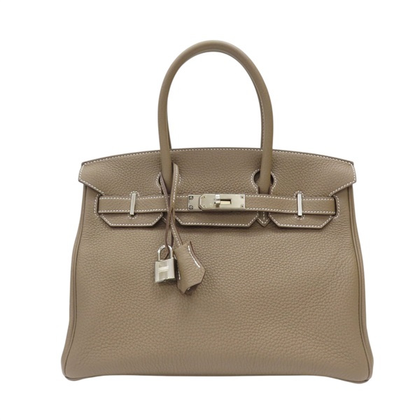 大象灰 Togo牛皮 Birkin 30 柏金包 手提包 U刻 銀扣【HERMES 愛馬仕】