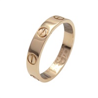 18K玫瑰金 Mini Love 戒指 52【Cartier 卡地亞】 B4085252