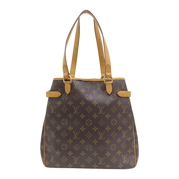 棕色 原花帆布 Batignolles Vertical 肩背包 M51153