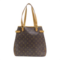 棕色 原花帆布 Batignolles Vertical 肩背包 M51153