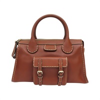 棕色 牛皮 手提包(無背帶) CHC21WS450F43