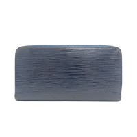藍色 EPI水波紋牛皮 Zippy 拉鍊長夾 M60307