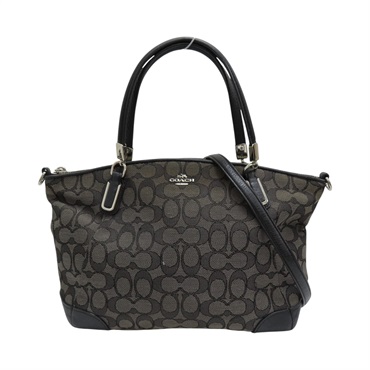 黑色 帆布 牛皮 Kelsey 兩用包 36181