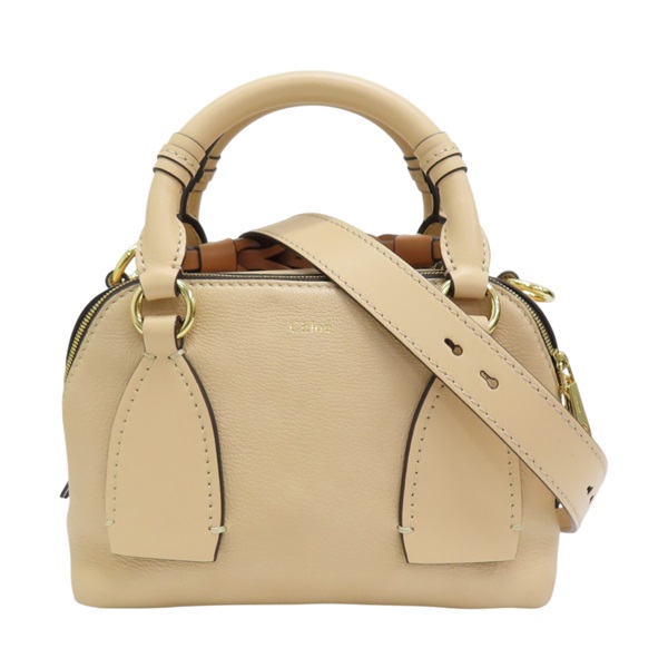 膚色/棕色 牛皮 Daria 兩用包 【Chloe 克羅伊】