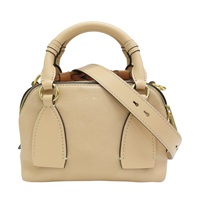 膚色/棕色 牛皮 Daria 兩用包 【Chloe 克羅伊】