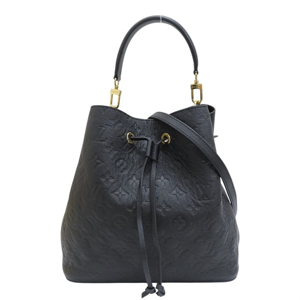 黑色 原花 牛皮 壓紋 NeoNoe MM 水桶包 肩背包 M45256