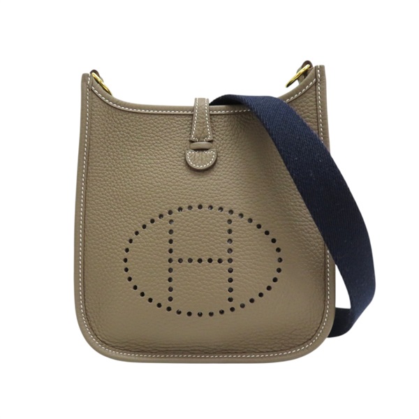 大象灰 TC皮革 Mini Evelyne 肩背包 B刻