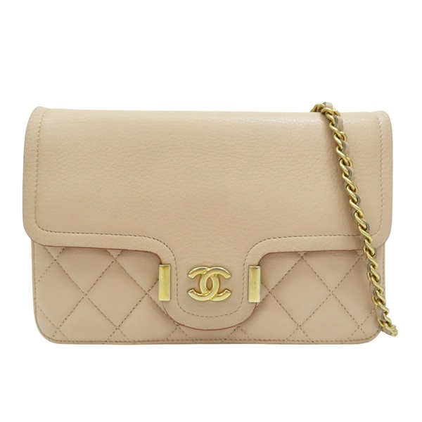 淺膚色 牛皮 Archi Chic WOC 鍊帶 肩背包 金扣【HERMES 愛馬仕】