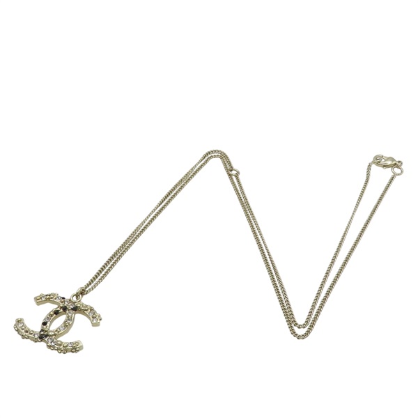 水晶 金屬 CC項鍊【CHANEL 香奈兒】