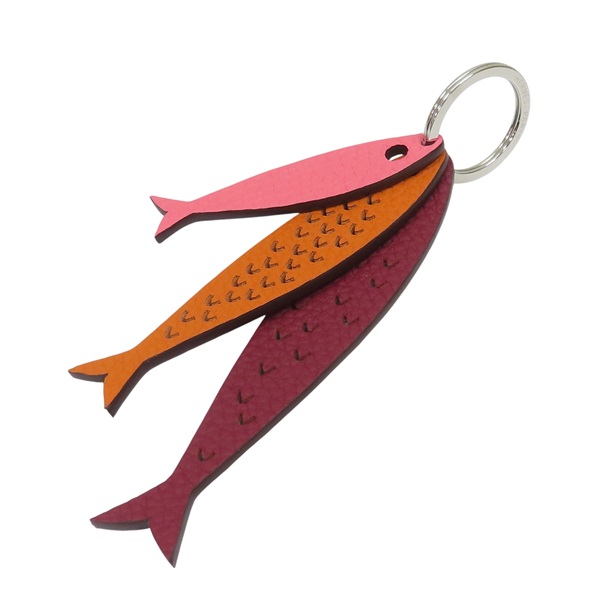 多色 牛皮 Petit H sardines 沙丁魚吊飾 【HERMES 愛馬仕】