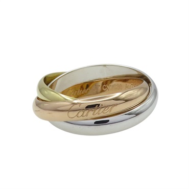 18K 三色金 Trinity 三環戒指 57【Cartier 卡地亞】 B4234200