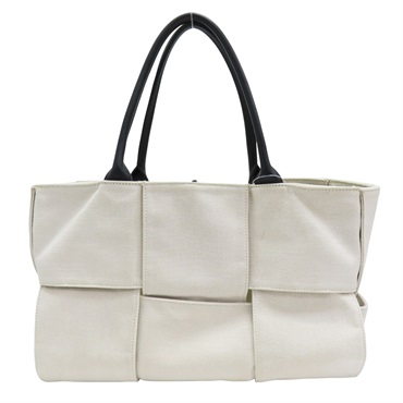 白色 帆布 Arco 肩背包【BOTTEGA VENETA BV 寶緹嘉】