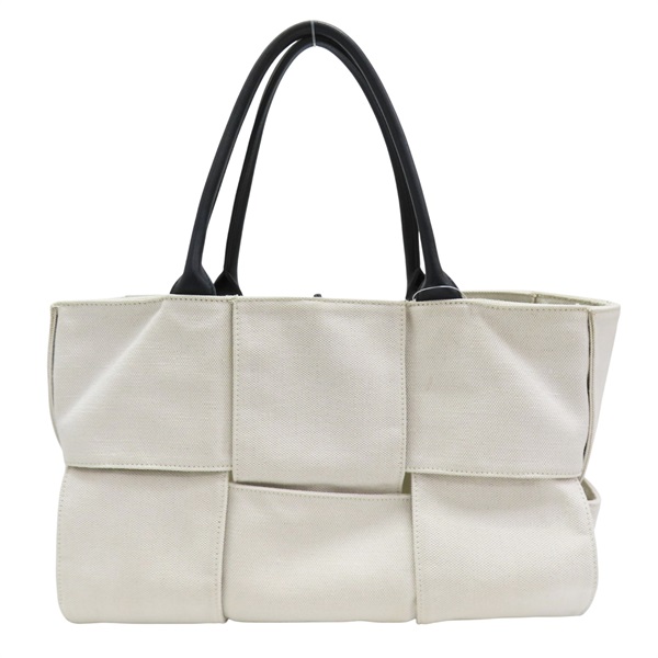 白色 帆布 Arco 肩背包【BOTTEGA VENETA BV 寶緹嘉】