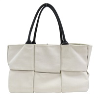 白色 帆布 Arco 肩背包【BOTTEGA VENETA BV 寶緹嘉】