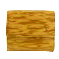 黃色 Epi 水波紋 三折短夾 M63489 M63489