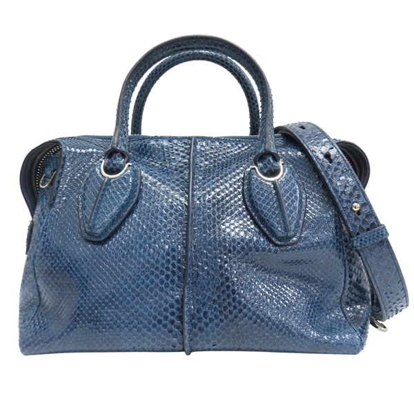藍色 蛇皮 兩用包【TOD'S 托德斯】