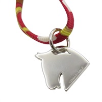 多色絲巾 馬頭造型 項鍊【HERMES 愛馬仕】