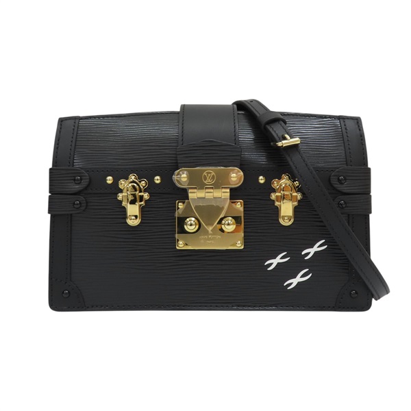 黑色 牛皮 Epi水波紋 Trunk Clutch 肩背包【LOUIS VUITTON LV 路易威登】 #M53052
