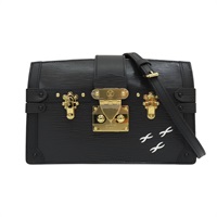 黑色 牛皮 Epi水波紋 Trunk Clutch 肩背包【LOUIS VUITTON LV 路易威登】 #M53052