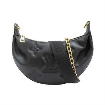 黑色 牛皮 Over The Moon 肩背包 #M59799