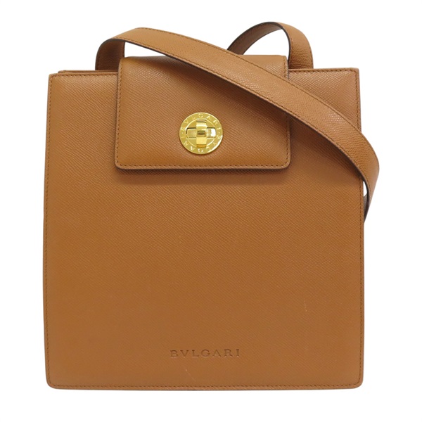 棕色牛皮 肩背包 [BVLGARI 寶格麗]