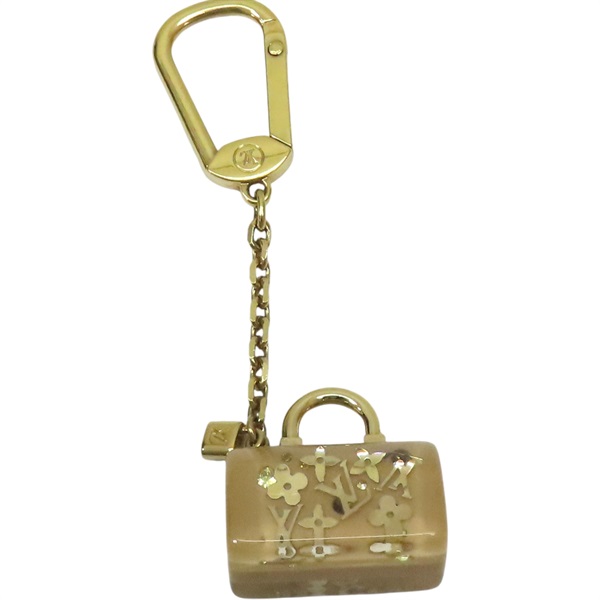 米色樹脂 包包造型 吊飾 M65416【LOUIS VUITTON LV 路易威登】 M65416