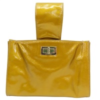 金色 漆皮皮革 2.55 手提包 (變色)