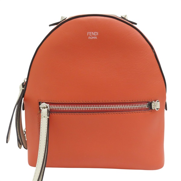 橘色 牛皮 By The Way 後背包【FENDI 芬迪】 7BZ038
